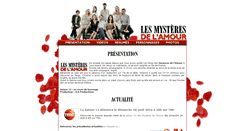 Desktop Screenshot of lesmysteresdelamour-officiel.com